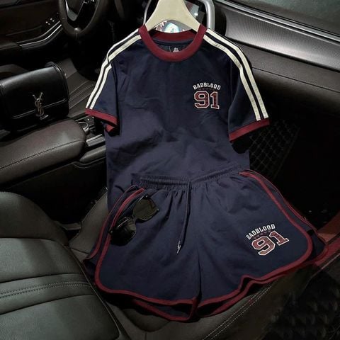 TB8753 - SET THỂ THAO NGẮN SỐ 91 (XANH ĐEN)