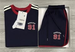 TB8753 - SET THỂ THAO NGẮN SỐ 91 (XANH ĐEN)