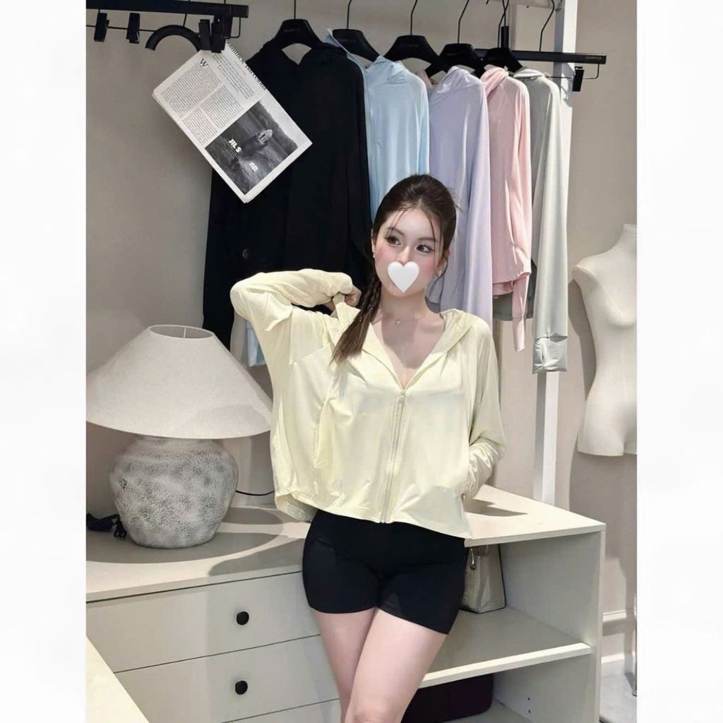 TB8785 - ÁO KHOÁC QC CHỐNG NẮNG - MÀU ĐEN