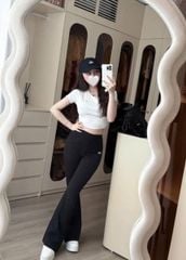 VGU0816 - SET ÁO CROPTOP + QUẦN ỐNG LOE ALO