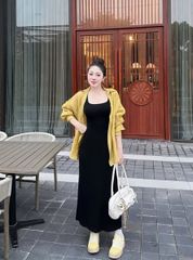 TQ4439 - ĐẦM THUN BORRIP - ÁO SƠ MI LINEN HÀN