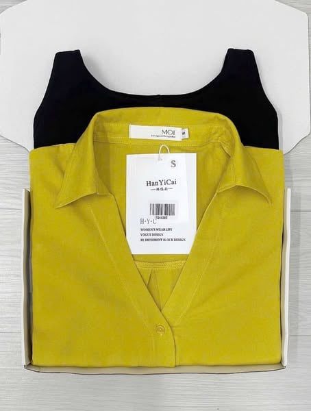 TQ4439 - ĐẦM THUN BORRIP - ÁO SƠ MI LINEN HÀN