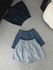 TB8666 - QUẦN SHORT JEAN - XANH NHẠT