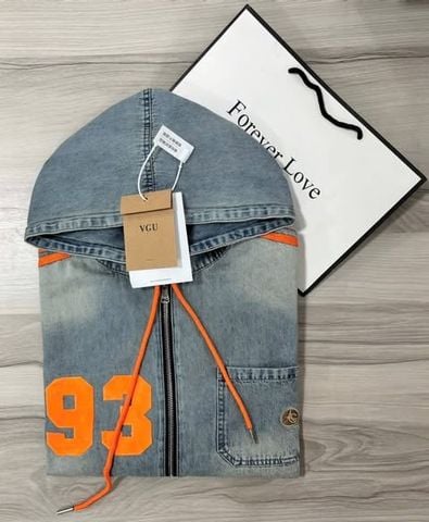 VGU0856 - ÁO KHOÁC PHỐI SỌC CAM SỐ 93 (ÁO LẺ)