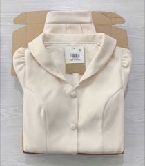 TQ1828 - SET ÁO KIỂU PHỐI REN+ QUẦN NGẮN (KEM)