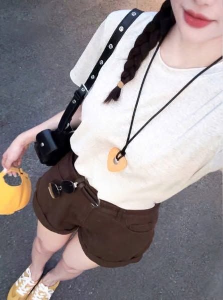 VGU0818 - SET ÁO THUN + QUẦN SHORT NÂU (KHÔNG KÈM NỊT)