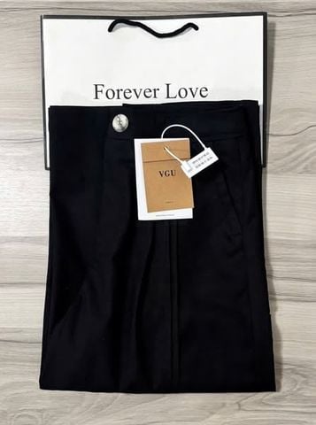 VGU0846 - QUẦN DÀI ỐNG RỘNG - MÀU ĐEN