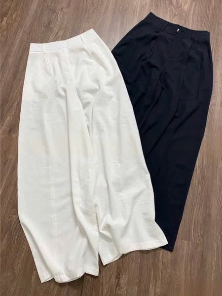 VGU0846 - QUẦN DÀI ỐNG RỘNG - MÀU ĐEN