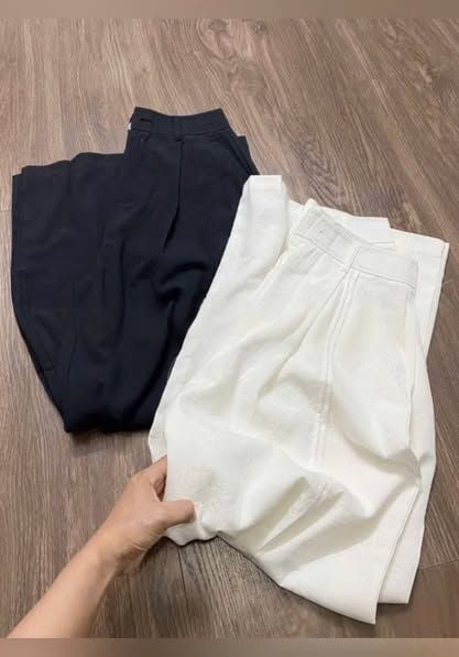 VGU0846 - QUẦN DÀI ỐNG RỘNG - MÀU ĐEN