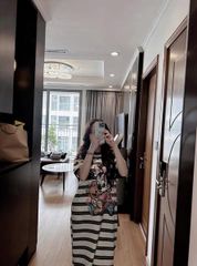 TB8797 - ĐẦM SUÔNG IN SỌC NGANG
