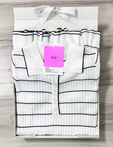 VGU0867 - ĐẦM LEN SỌC DÁNG DÀI