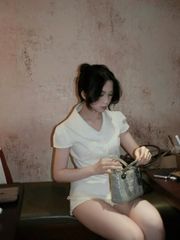 TQ1828 - SET ÁO KIỂU PHỐI REN+ QUẦN NGẮN (KEM)