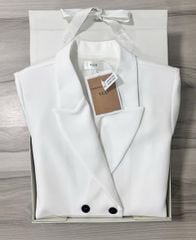VGU0881 - ÁO VEST TRẮNG (ÁO LẺ)