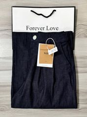 VGU0916 - QUẦN DÀI ỐNG RỘNG - MÀU XANH JEAN (QUẦN LẺ)