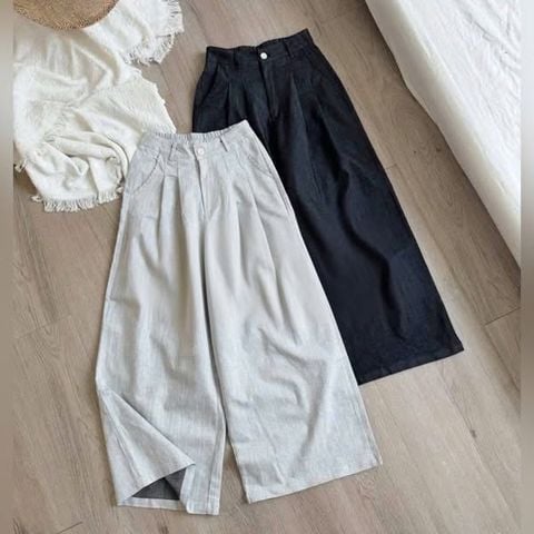 VGU0916 - QUẦN DÀI ỐNG RỘNG - MÀU XANH JEAN (QUẦN LẺ)