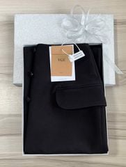 VGU0903 - CHÂN VÁY DÀI PHỐI NÚT ĐEN (VÁY LẺ)