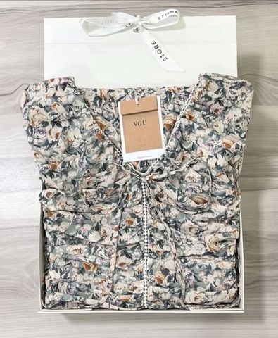 VGU0967 - ĐẦM DÀI HOA CỔ TIM