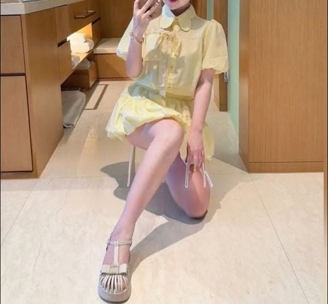 VGU0990 - SET VÀNG PHỐI NƠ REN