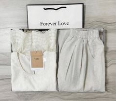 VGU0996 - SET ÁO REN SÁT NÁCH + QUẦN DÀI