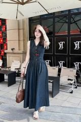 TB8807 - ĐẦM JEAN DENIM SÁT NÁCH