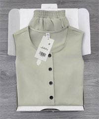TB8897 - SET SÁT NÁCH PHỐI NÚT - MÀU XANH ĐẬU