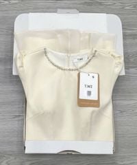 KS1126 - ĐẦM XÒE NGẮN CỔ ĐÍNH ĐÁ (KEM)