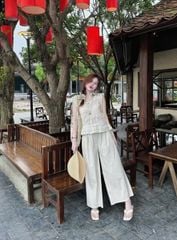 VGU0996 - SET ÁO REN SÁT NÁCH + QUẦN DÀI