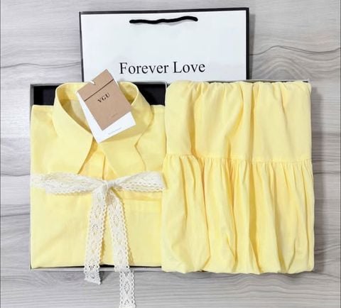 VGU0990 - SET VÀNG PHỐI NƠ REN