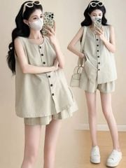 TB8896 - SET SÁT NÁCH PHỐI NÚT - MÀU XANH LAM
