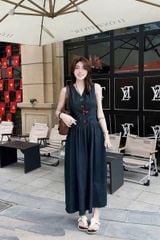 TB8807 - ĐẦM JEAN DENIM SÁT NÁCH