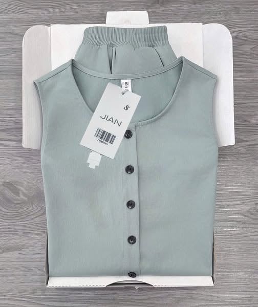 TB8896 - SET SÁT NÁCH PHỐI NÚT - MÀU XANH LAM