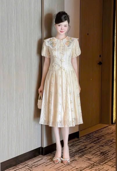 VGU1031 - SET THANH LỊCH THÊU HOA