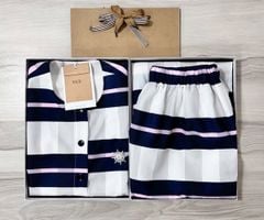 VGU1023 - SET SÁT NÁCH SỌC NGANG KÈM TAG