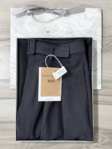 VGU1082 - QUẦN DÀI ỐNG RỘNG - MÀU XÁM (KÈM NỊT)