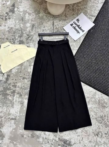 VGU1084 - QUẦN DÀI ỐNG RỘNG - MÀU ĐEN (KÈM NỊT)