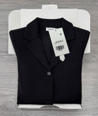 TB8938 - ÁO VEST PHỐI TÚI XÉO - MÀU ĐEN (ÁO LẺ)