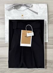 VGU1084 - QUẦN DÀI ỐNG RỘNG - MÀU ĐEN (KÈM NỊT)