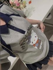 VGU1112 - SET ÁO THUN KITTY + CHÂN VÁY NGẮN (PHỐI MÀU)