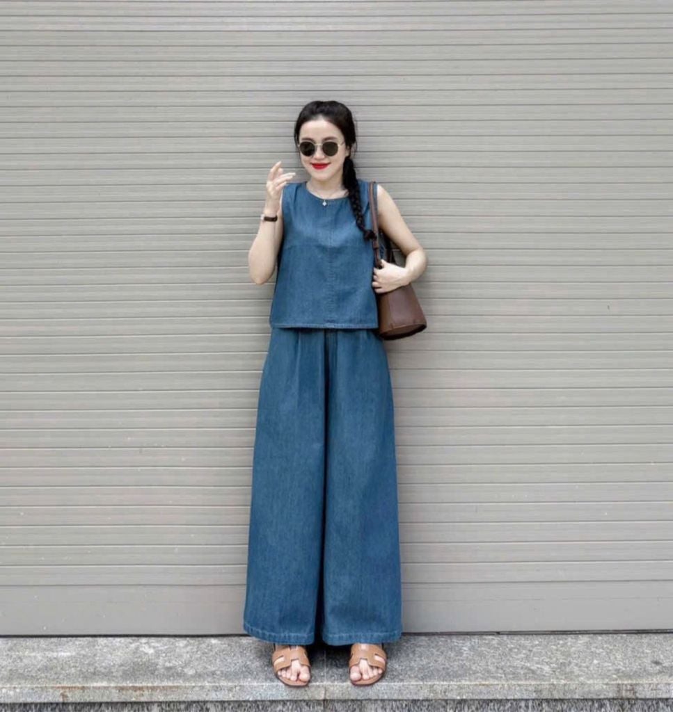 TB8778 - SET JEAN SÁT NÁCH (XANH NHẠT)
