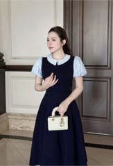 KS1177 - ĐẦM DÀI CÔNG SỞ PHỐI (XANH ĐEN)