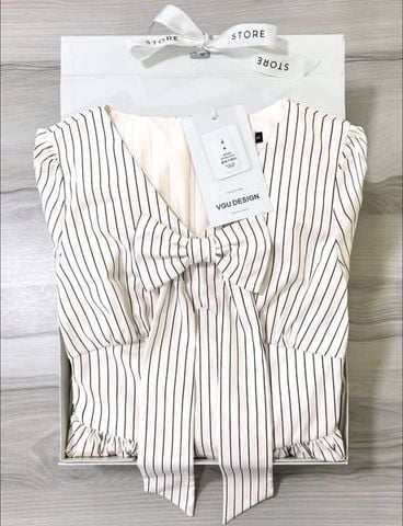 VGU1180 - ĐẦM KEM DÀI SỌC PHỐI NƠ