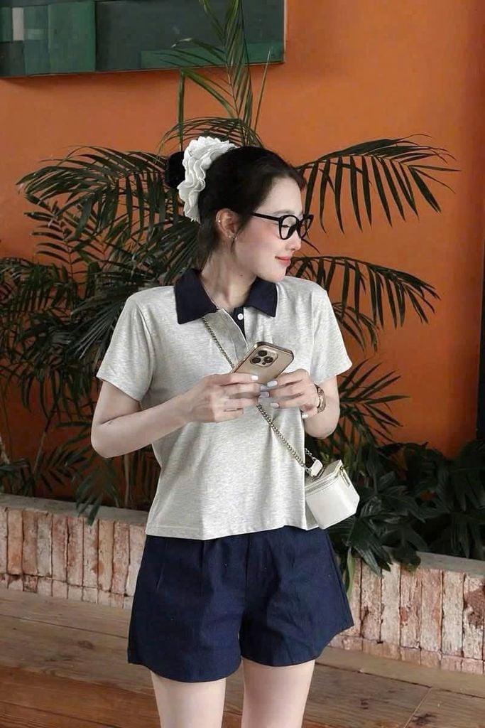 KS1197 - SET ÁO THUN XÁM + QUẦN SHORT