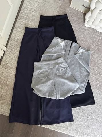 KS1225 - QUẦN DÀI THUN UMI LẠNH - MÀU ĐEN