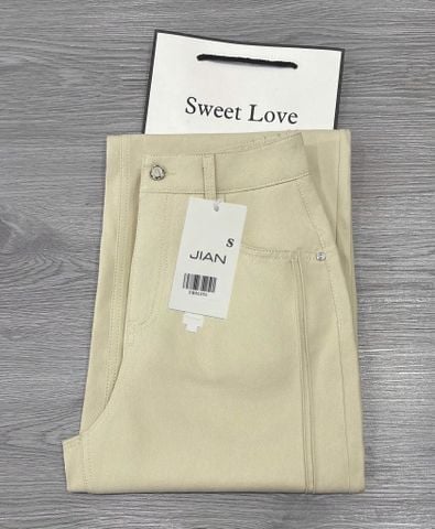 TB9135 - QUẦN DÀI ỐNG RỘNG - MÀU DA (KHÔNG KÈM NỊT) - Q.LẺ