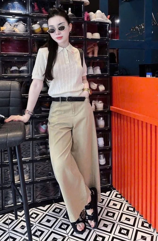 TB9135 - QUẦN DÀI ỐNG RỘNG - MÀU DA (KHÔNG KÈM NỊT) - Q.LẺ