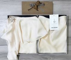 VGU1276 - SET ÁO CỔ ĐỔ + CHÂN VÁY DÀI KEM (KÈM TAG)