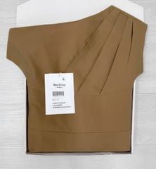 TQ4556 - ĐẦM DÀI TRỄ VAI (NÂU)