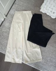 KS1255 - QUẦN KAKI DÀI ỐNG RỘNG - MÀU KEM