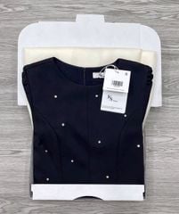 KS1256 - ĐẦM THIẾT KẾ ĐÍNH ĐÁ TÙNG XÒE - MÀU ĐEN