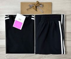 VGU1316 - SET THỂ THAO PHỐI SỌC (ĐEN)